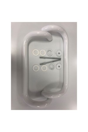 ЛДМ FURAL 350 мм белая (алюм.) Ручка-скоба (01.350.30 RAL 9016) (5)