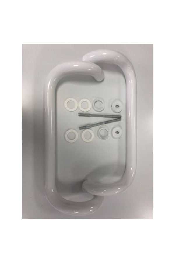 ЛДМ FURAL 350 мм белая (алюм.) Ручка-скоба (01.350.30 RAL 9016) (5)