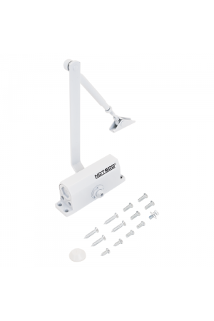 NOTEDO Доводчик дверной  DC-040 WHITE до 40 кг белый (10)