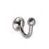 Крючок одинарный ввёртный "Шарик" Цвет: SN - Матовый никель (100/1000)
