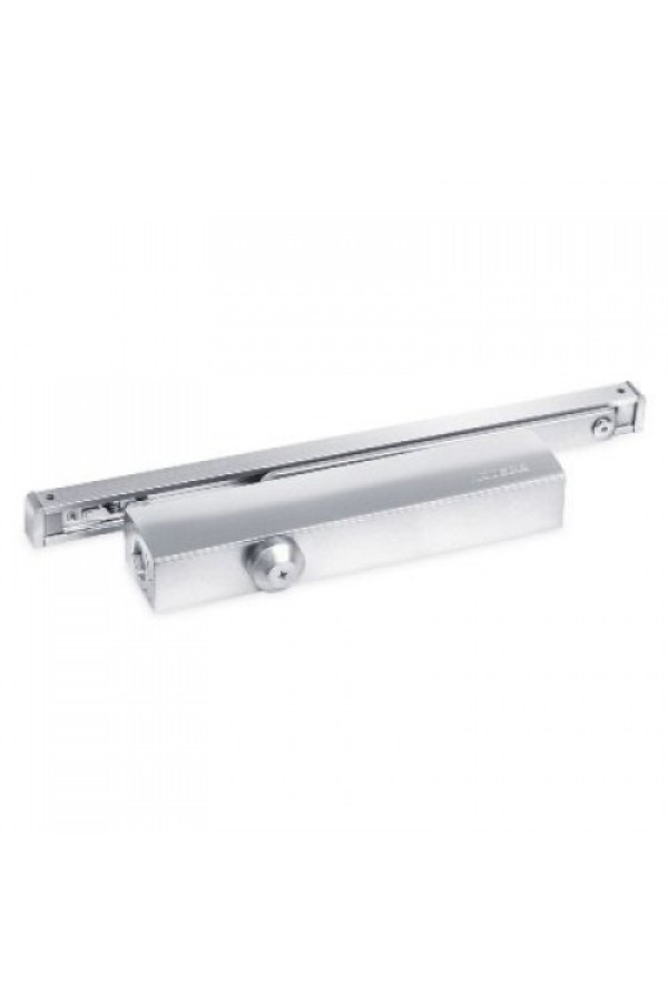 NOTEDO Доводчик дверной DC-045-155 SL+HO+DA+BC SILVER со скольз.тягой до 150 кг (6)