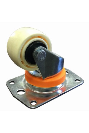 Колесо нейлон CARGO CASTER, 57мм, площадка - прямоугольник, пылезащита - нейлон 2820-02
