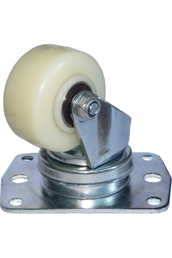 Колесо нейлон CARGO CASTER, 57мм, площадка - прямоугольник, пылезащита - сталь 2825-02