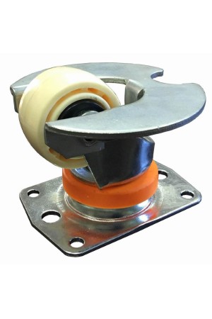 Колесо нейлон CARGO CASTER, 57мм, с платформой, площадка - прямоугольник, пылезащита - нейлон 2820-02-T