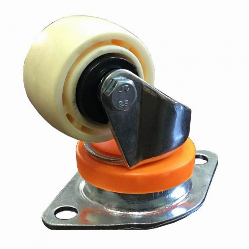 Колесо нейлон CARGO CASTER, 62мм, площадка - РОМБ, пылезащита - нейлон 2820-01