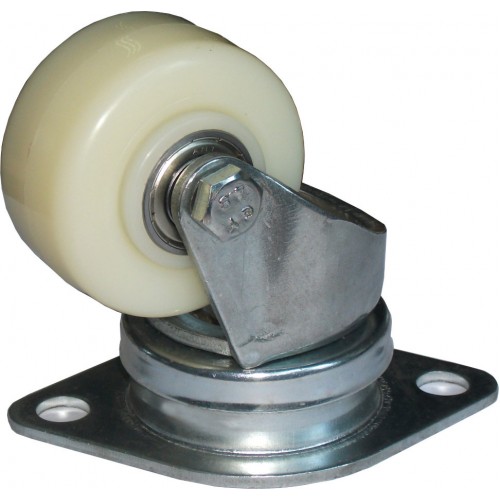 Колесо нейлон CARGO CASTER, 62мм, площадка - РОМБ, пылезащита - сталь 2825-01