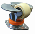 Колесо нейлон CARGO CASTER, 62мм, с платформой, площадка - РОМБ, пылезащита - нейлон 2820-01-T