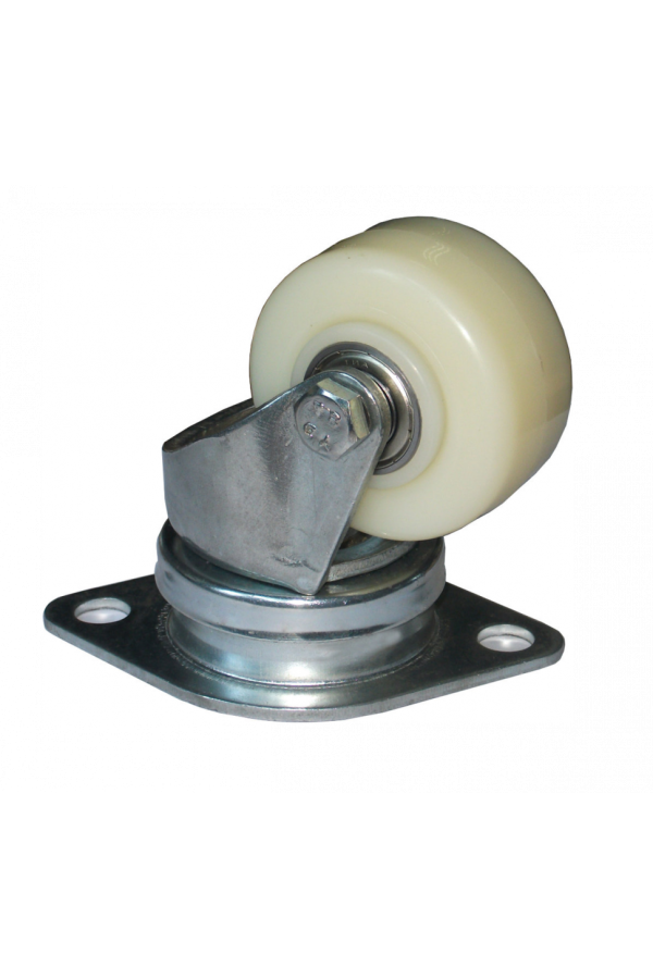 Колесо нейлон CARGO CASTER, 62мм, площадка - РОМБ, пылезащита - сталь 2825-01