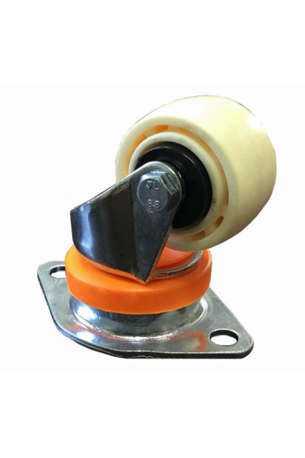 Колесо нейлон CARGO CASTER, 62мм, площадка - РОМБ, пылезащита - нейлон 2820-01