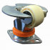 Колесо нейлон CARGO CASTER, 57мм, с платформой, площадка - прямоугольник, пылезащита - нейлон 2820-02-T