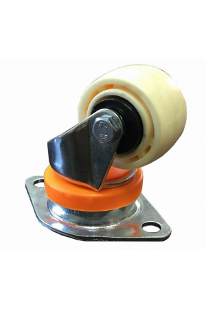 Колесо нейлон CARGO CASTER, 57мм, площадка - прямоугольник, пылезащита - нейлон 2820-02