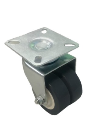 Колесо сер. рез.  поворот. СДВОЕННОЕ 50мм (SCG25) 3053050-2