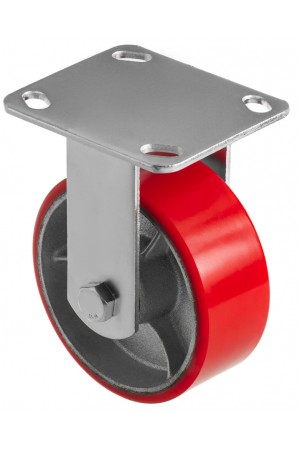 Колесо большегрузное полиуретановое неповоротное 125мм (FCP54) 1041125