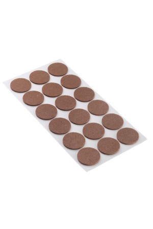 Самоклеящиеся подложки под ножки мебели на войлочной основе лист 145х110 мм ф35мм PC6135BR