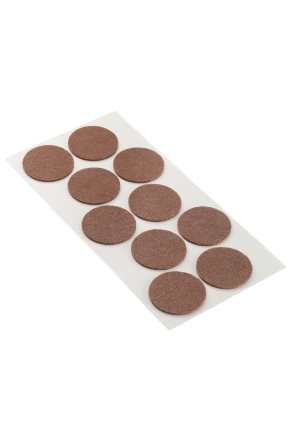 Самоклеящиеся подложки под ножки мебели на войлочной основе лист 145х110 мм ф45мм PC6145BR