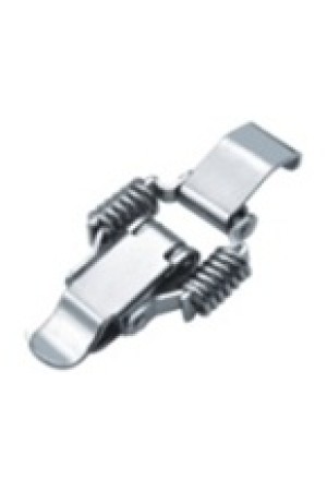 Замок-защелка натяжной, две пружины, никель J109