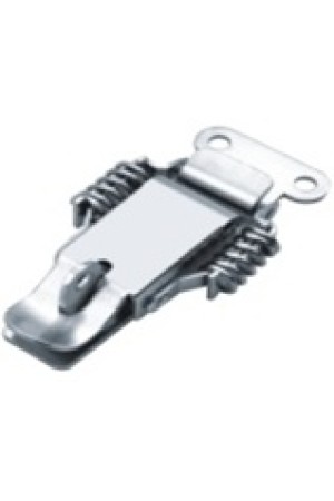 Замок-защелка натяжной, две пружины, под замок, никель J018