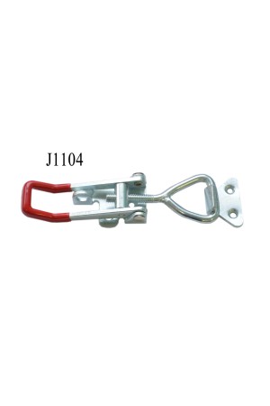 Замок эксцентриковый с проушиной цинк,  прорезиненная ручка (4003) J1104