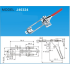 Замок стяжной  приподнятый  цинк ручка прорезиненная (GH-40324) J40324