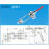 Замок стяжной  приподнятый  цинк ручка прорезиненная (GH-40324) J40324