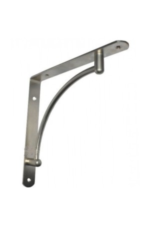 Кронштейн арочный (вогнутый)  220х220 (никель)   (73025) К-40