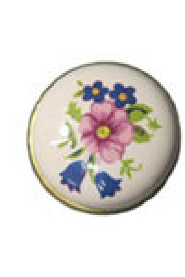 Ручка мебельная круглая  "Цветок"  (L-978-1) R9780/2