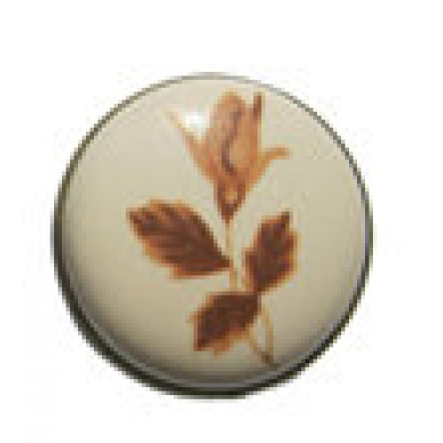 Ручка мебельная круглая  "Листок"  (L-978-2) R9780/1