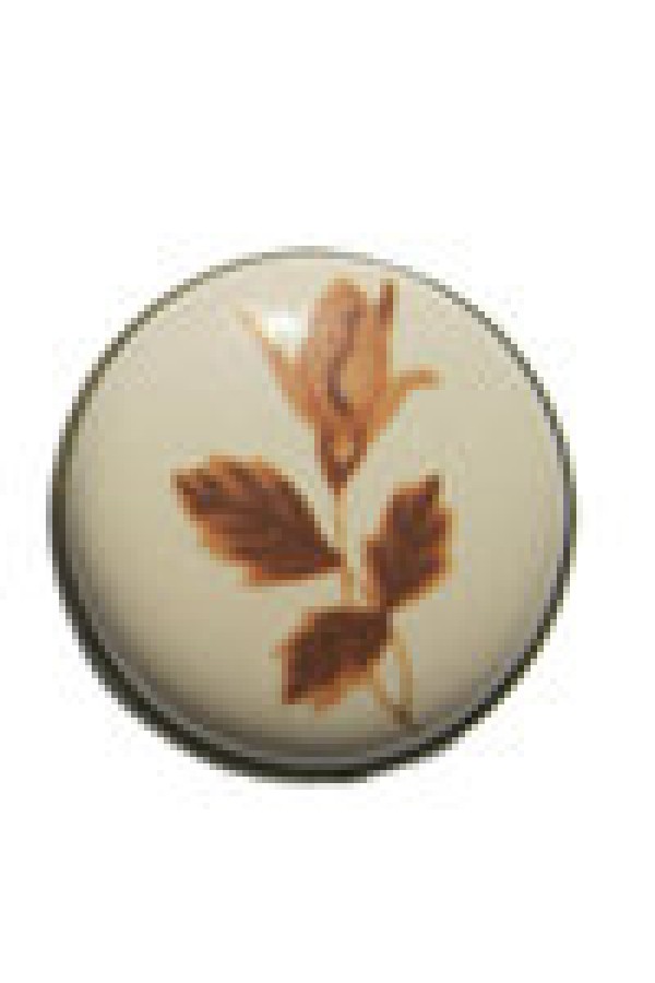 Ручка мебельная круглая  "Листок"  (L-978-2) R9780/1