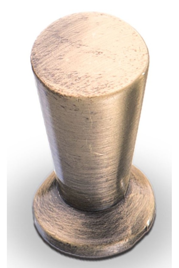 Ручка-кнопка, цилиндр бронза K-1010 BA