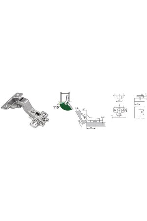 Петля накладная 30* (В/35(30-120)*001) PN-30