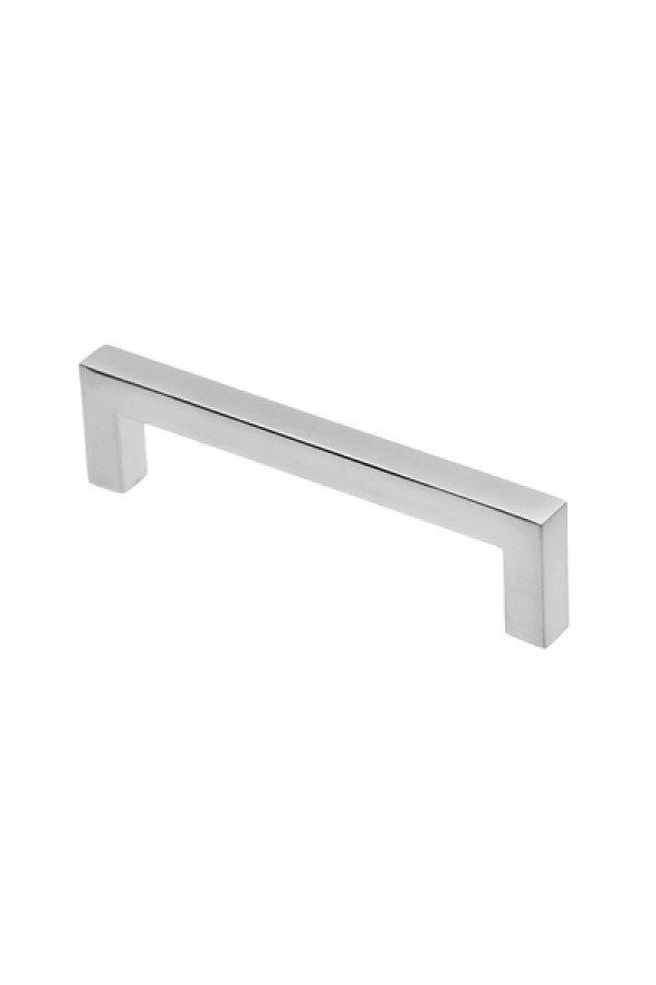 Ручка-скоба квадрат, 128 мм, матовый  хром S-4115-128 SC