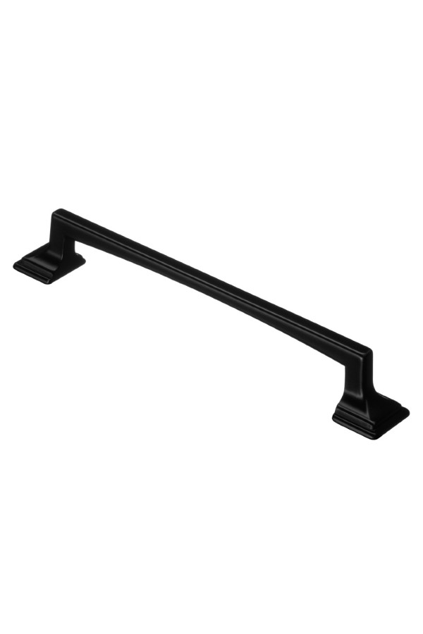 Ручка-скоба плоские концы 128 мм, матовый черный RS-108-128 BL