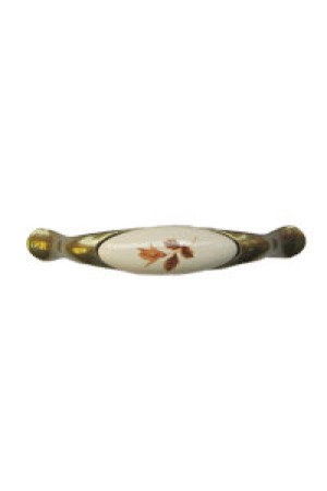 Ручка-скоба рисунок "Листок" (RS112AB W02Л)(L-1947-96-2) СР-9330