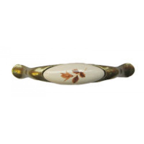Ручка-скоба рисунок "Листок" (RS112AB W02Л)(L-1947-96-2) СР-9330