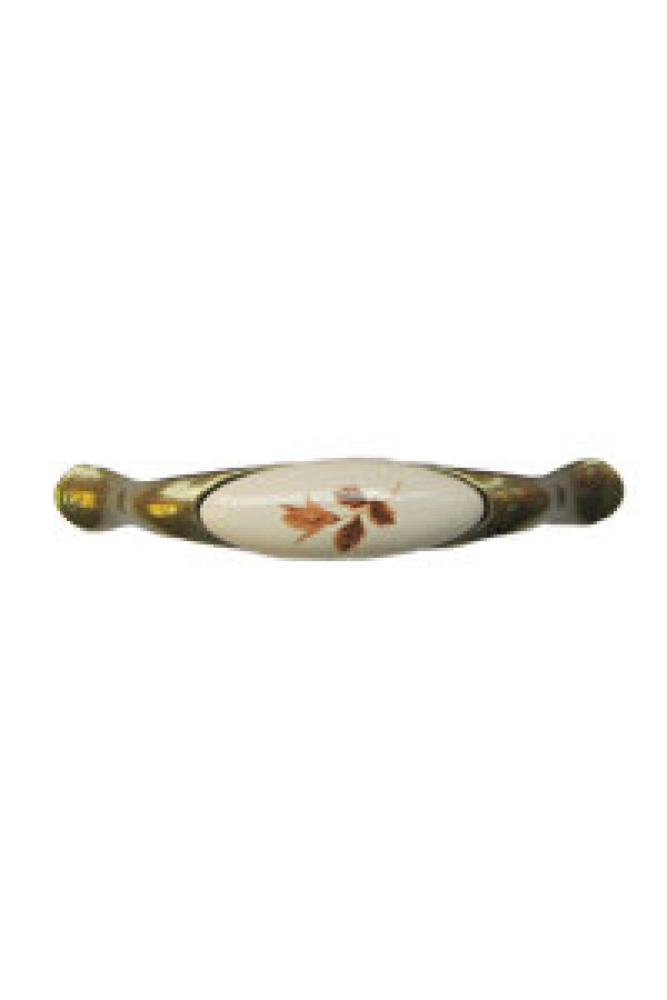 Ручка-скоба рисунок "Листок" (RS112AB W02Л)(L-1947-96-2) СР-9330
