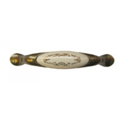 Ручка-скоба рисунок "Узор золотой" (RS112AB W02З)(L-1947-96-3) СP-9331