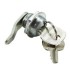 Замок почтовый короткий изогнутый  ригель (круглый ключ) Z/P0705