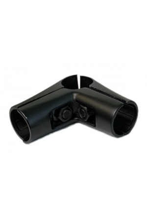Uno- 4.25 Крепеж угловой с 4-мя направлениями ( (Z-038+038+039)R-43) T - 14, цвет ЧЕРНЫЙ UNO-4.25-BL