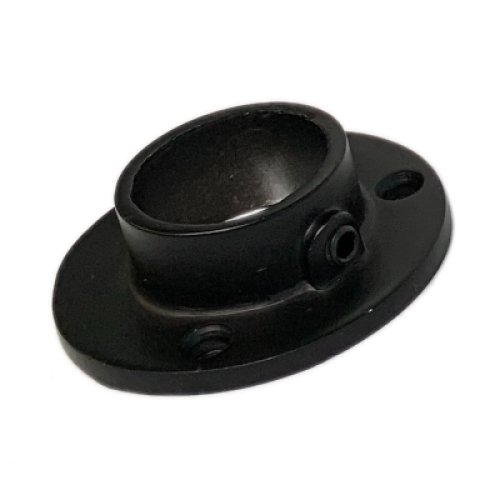 Фланец (толщина стенки - 4мм)  25 мм  R11B, ЧЕРНЫЙ 2809-25-BK