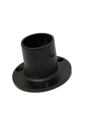 Фланец высокий 25 мм (толщина стенки - 2мм)  Т2875 LIGHT (R11H) ЧЕРНЫЙ 2876-25-BK