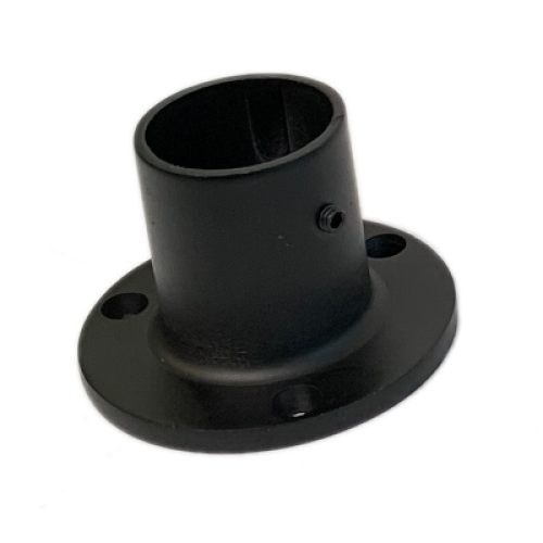 Фланец высокий 25 мм (толщина стенки - 2мм)  Т2875 LIGHT (R11H) ЧЕРНЫЙ 2876-25-BK