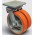 Колесо полиуретановое сдвоенное поворотное с тормозом 250 мм ( EW01 VBP 250 F ), диск-чугун