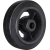 Колесо большегрузное обрезиненное без кронштейна 100мм (D42)