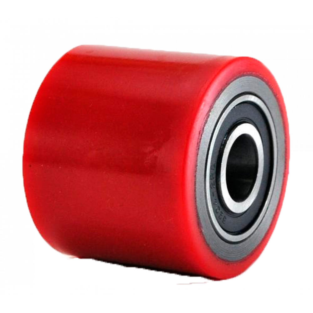 Колесо (красное) б/г полиуретан. без кронштейна малое для рохли  70*60мм (104070)