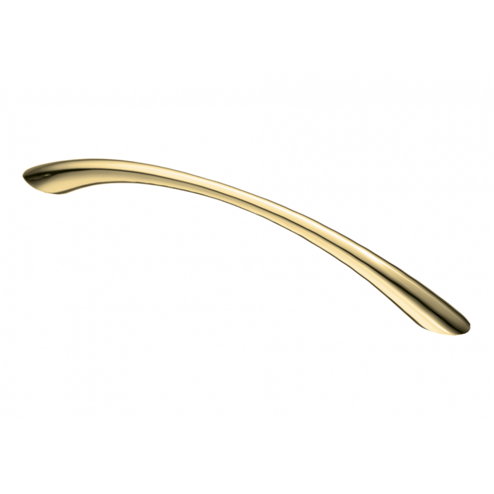 Ручка-скоба с круглыми концами, золото, 96 мм