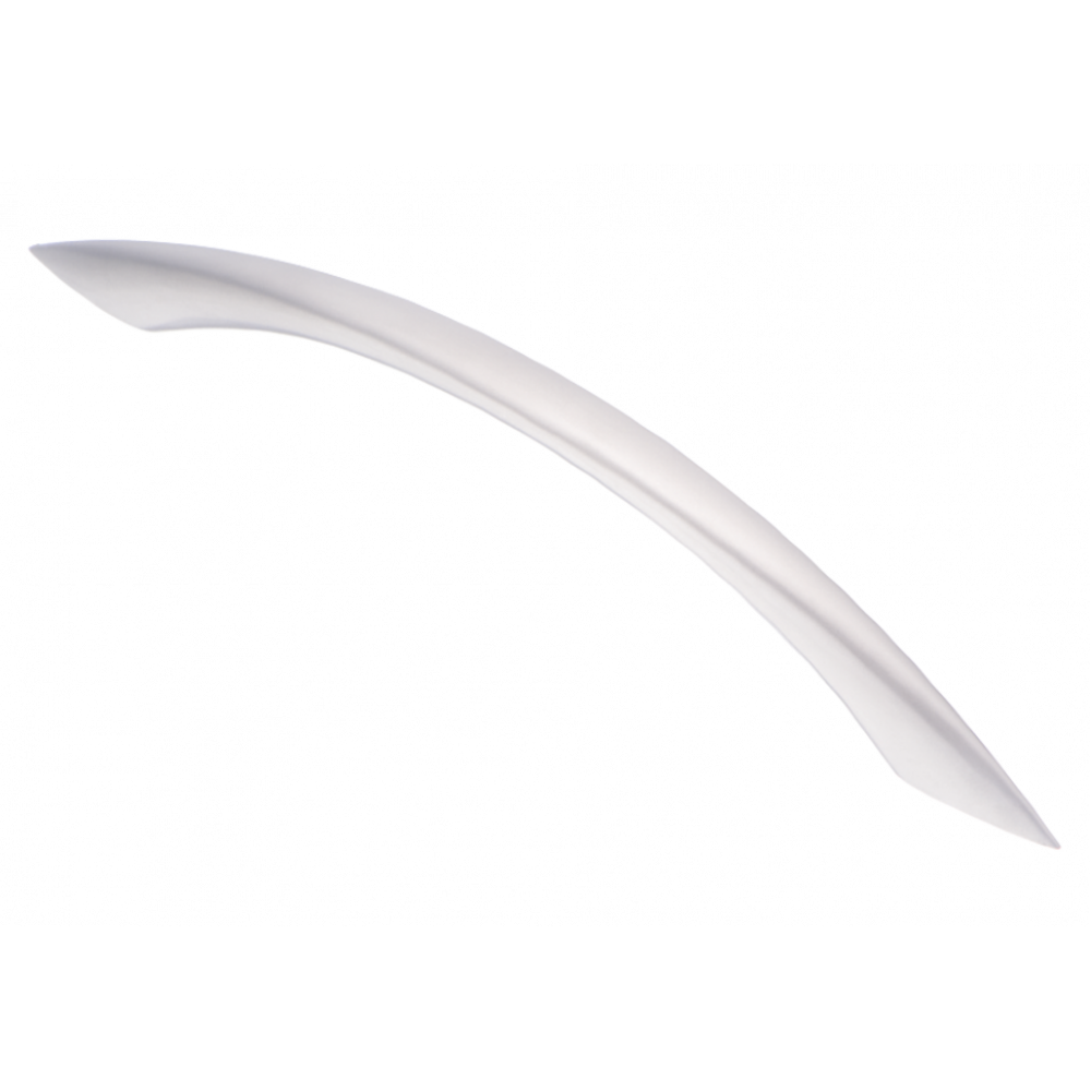 Ручка-скоба острые концы, матовый хром, 128 мм