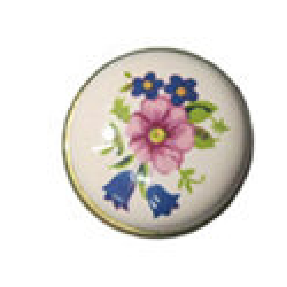 Ручка мебельная круглая  "Цветок"  (L-978-1)