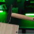 Молоток слесарный 300 г, квадратный боек, деревянная рукоятка Сибртех