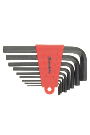 Набор ключей имбусовых HEX, 1.5-10 мм, CrV, 9 шт Matrix