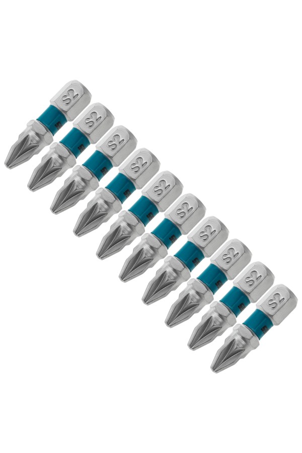 Бита РZ2 х 25, сталь S2, 10 шт. Gross